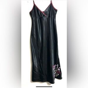 Valerie Steven’s Embroidered Floral Slip Dress